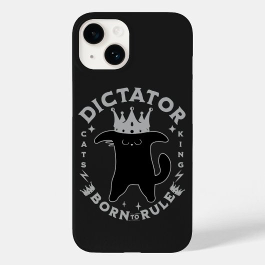 規則生まれへ |猫おもしろいデザイン Case-Mate iPhoneケース (裏面)