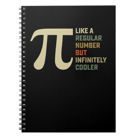 規則的な数だが無限のパイクールプの日のように ノートブック (正面)