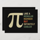 規則的な数だが無限のパイクールプの日のように 招待状 (正面/裏面)