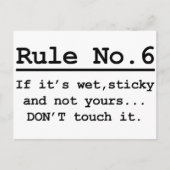 規則第6 ポストカード (正面)