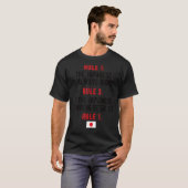 規則誇りを持った日本の日本国旗のルーツ日本の Tシャツ (正面フル)
