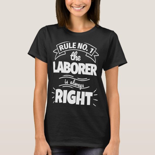 規則1労働者は常に正しい Tシャツ (正面)