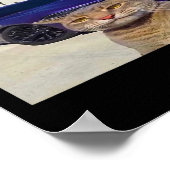 規則1常にボスアップCatおもしろいミーム男性へWom ポスター (角)