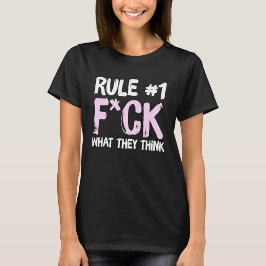 規則1彼らが何を装考え着したか Tシャツ (正面)