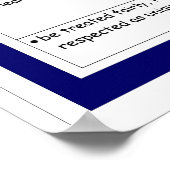 規則（尊重） ポスター (角)