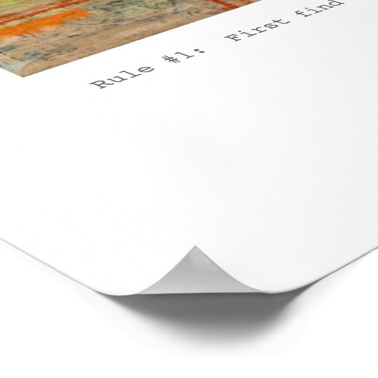 規則# 1抽象芸術 ポスター (角)