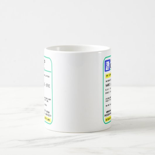 規定のコーヒー・マグ-あなたの名前を加えて下さい コーヒーマグカップ (中央)