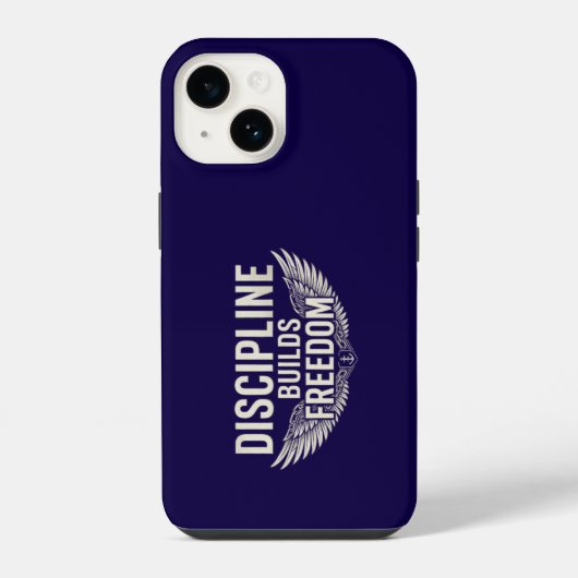 規律が自由を築く iPhoneケース (裏面)