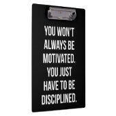 規律とモチベーション – 感動的トレーニング クリップボード (右)