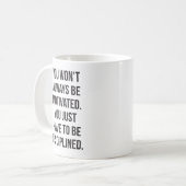 規律とモチベーション – 感動的トレーニング コーヒーマグカップ (正面左)