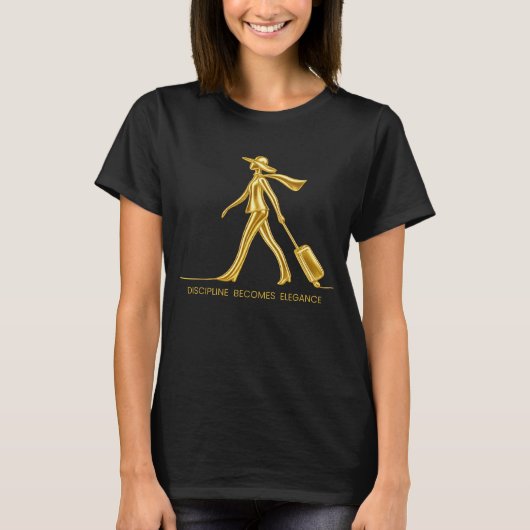 規律はエレガンスに Tシャツ (正面)