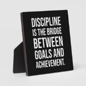 規律はゴールの架け橋 フォトプラーク (正面)