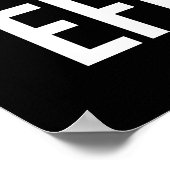 規律は努力、成功と偽装された自由である ポスター (角)