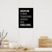 規律は平均を卓越性に変える ポスター (キッチン)