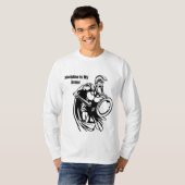 “規律は我が鎧 – 戦士の剣Tシャツ Tシャツ (正面フル)
