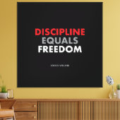 規律は自由に等しい「ジョック・ウィリンクの引用文 キャンバスプリント (インサイチュ (リビング))