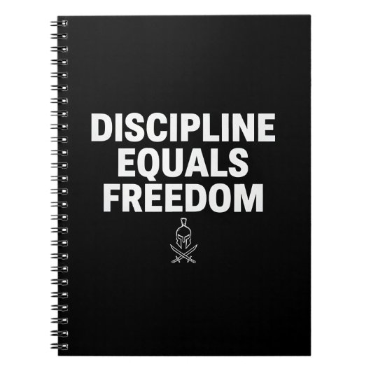 規律は自由を生み出す - 大胆なモチベーションの旅 ノートブック (正面)