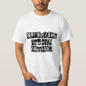 規律は自由Tシャツに等しい男性へ Tシャツ (正面)
