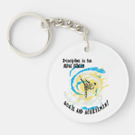 規律は、ゴール武術芸術の間の橋である キーホルダー