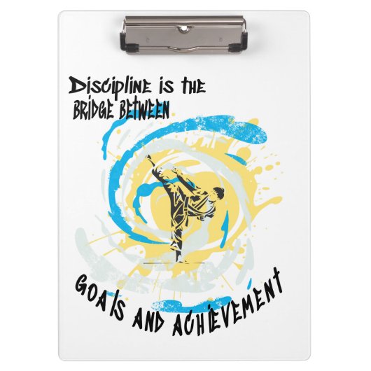 規律は、ゴール武術芸術の間の橋である クリップボード (正面)