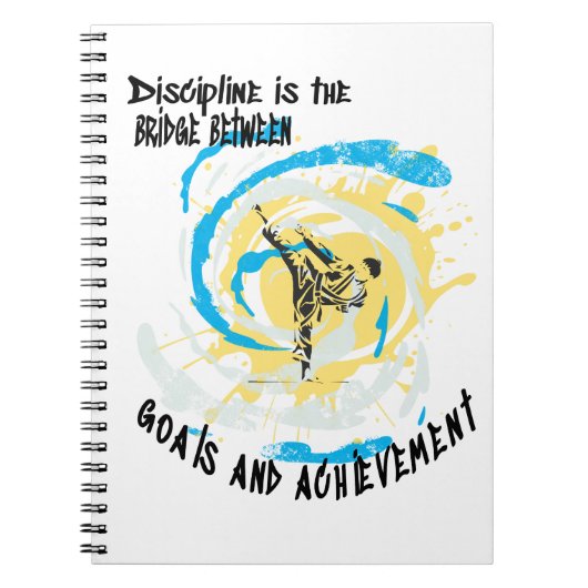 規律は、ゴール武術芸術の間の橋である ノートブック (正面)