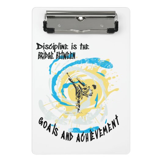 規律は、ゴール武術芸術の間の橋である ミニクリップボード (正面)