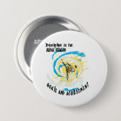 規律は、ゴール武術芸術の間の橋である 缶バッジ (正面&裏面)