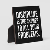 規律は、答え、ジム、喧騒、成功である フォトプラーク (正面)