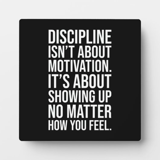 規律は、表示する、ジム、ハッスル、挽くことについて フォトプラーク (正面)