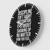 規律は、表示する、ジム、ハッスル、挽くことについて ラージ壁時計 (傾斜)