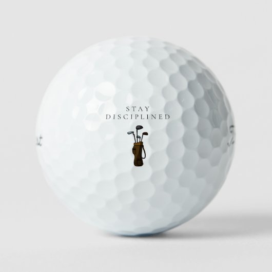 「規律を守れ」マインドセット モチベーションギフト ゴルフボール (正面)