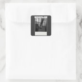 規律を身に付けたTシャツ - ミニマルなモチベーション ストリートウェア スクエアシール (バッグ)