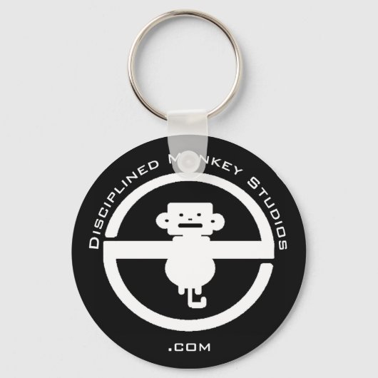 規律化されたモンキースタジオキーチェーン キーホルダー (正面)
