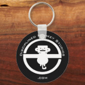 規律化されたモンキースタジオキーチェーン キーホルダー (正面)
