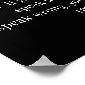 規律感動的引用文鍵 ポスター (角)