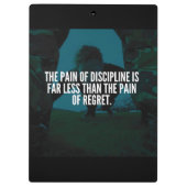 規律 – トレーニング 感動的 クリップボード (裏面)