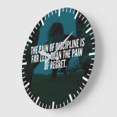 規律 – トレーニング 感動的 ラージ壁時計 (傾斜)