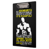 規律 – ボディビルトレーニング やる気を起こさせる クリップボード (左)