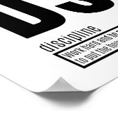 規律 – 成功の基本要素 ポスター (角)