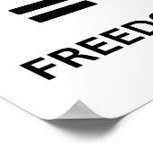 規律=自由 – 成功への鍵ステッカー ポスター (角)