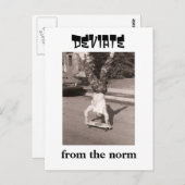 規範から外れる ポストカード (正面/裏面)