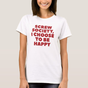 規範を守り幸福を選ぶ Tシャツ