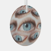 視サイケデリック覚:抽象芸術眼錯覚 ガラスオーナメント (正面右)