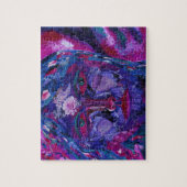 視力の-マゼンタ及びすみれ色の内部の視野 ジグソーパズル (縦)