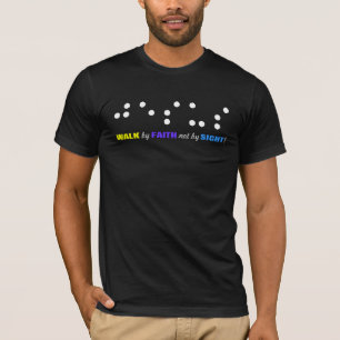 視力のTシャツによる信頼による歩行ない Tシャツ
