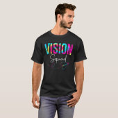 視力分隊絞り染め新学期評価F Tシャツ (正面フル)