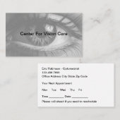 視力学的ビジョン気にアポイントメントカード 名刺 (正面/裏面)