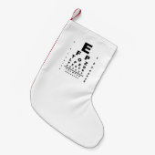 視力検査チャート試験 スモールクリスマスストッキング (正面 (吊り時))