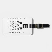 視力検査チャート試験 ラゲッジタグ (正面横)