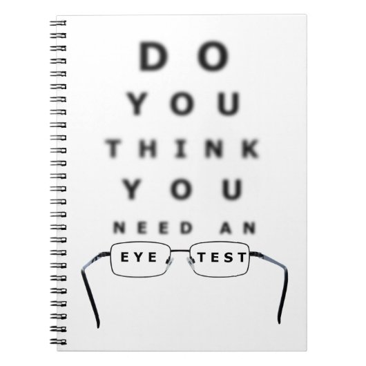 視力検査チャート ノートブック (正面)